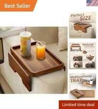 Acacia Wood Sofa Armrest Tray