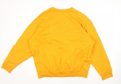 Felpa pullover giallo uomo - felpa,
