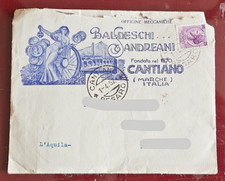 busta intestata baldeschi sandreani officine meccaniche cantiano marche 1957