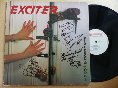 Exciter autografo firmato - exciter, su