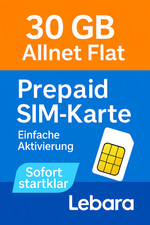 Scheda SIM prepagata LEBARA -