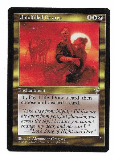 Mtg unfulfilled desires - mtg, x1
