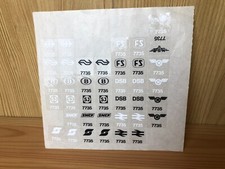 Lego 1x foglio adesivo 7735