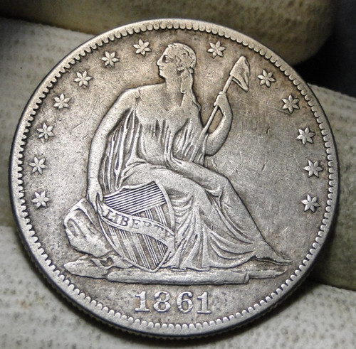 Mezzo dollaro liberty 1861