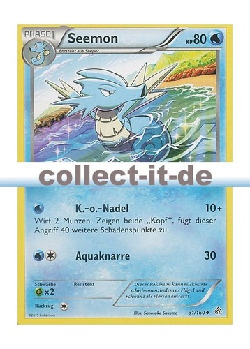 Pokemon 160 seemon - 31/160,