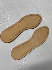 5 Paia Suola in Cuoio naturale scarpe donna - N. 35