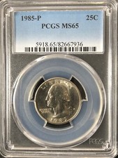 1985-P 25C Washington quarto