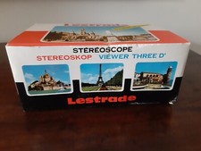 STEREOSCOPIO  LESTRADE  LOURDES CON SCATOLA -TIPO VIEW MASTER -  VINTAGE