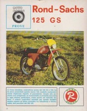advertising TEST MOTO ROND SACHS 125 GS  1974-REGOLARITA  ENDURO EPOCA