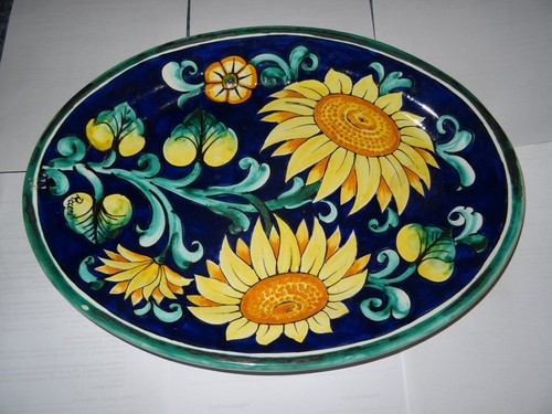 Piatto ovale ornamentale - , in
