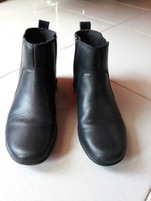 CLARKS STIVALETTI DONNA ORIGINALI IN PELLE N 37 NERI COME NUOVI