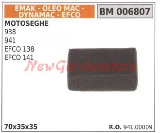 Filtro aria emak motosega - filtro,