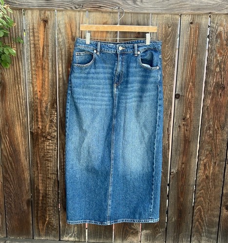 Gonna lunga denim - lunga, in