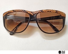 Emilio Pucci 873-9 occhiali da sole acetato e pitone vintage 1980 NOS (medium)