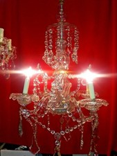 Antico lampadario cristallo