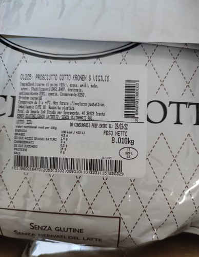 Prosciutto cotto intero - cotto,