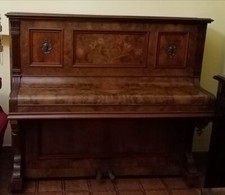 Pianoforte verticale antico Metzler&Co color mogano 148x128x62 Ben curato