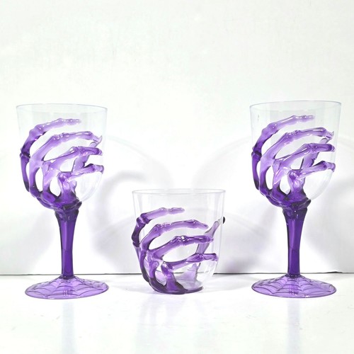 Set calici mano scheletro - set, 3