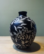 Vaso in gres Cizhou Sgraffito