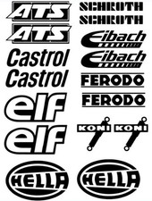 Motorsport Sponsor Adesivi