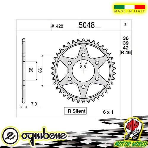 Corona acciaio ognibene 42 - corona,