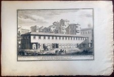 stampa antica Roma Alessandro Specchi rimesse quirinale carrozze san vitale 1699