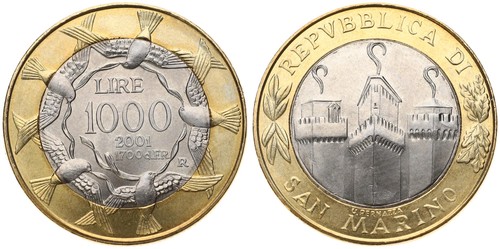 San marino 1000 lire 1997 - san,