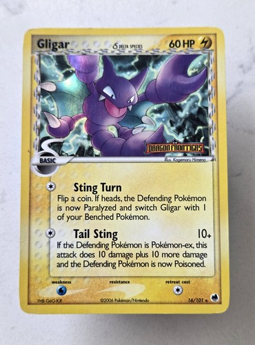 Pokémon gligar 101 ex - 16/101,