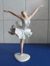 Statua porcellana Wallendorf-danzatrice-lago dei cigni-odette-modello n.:1683-