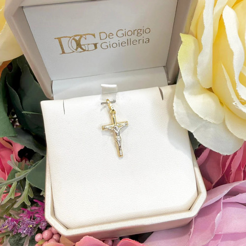 Ciondolo croce con cristo - croce,