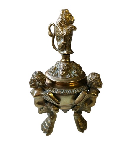 Antico calamaio ottone - antico,