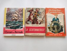 A PREZZO DI SALDO, 3 LIBRI DI AVVENTURE, 2 SALGARI, 1 VERNE,  ANNI 50 60
