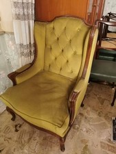 Poltrona bergere noce italia - bergere,