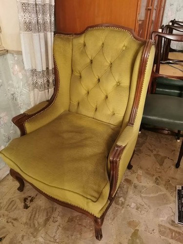 Poltrona bergere noce - bergere, italia
