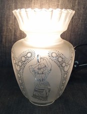 TULIPE  LAMPE A PETROLE   - OIL LAMP SHADE -  PARALUME LAMPADA A PETROLIO