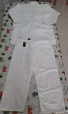 kimono Judogi ju-jitsu bianco pesante 100% cotone 170 cm