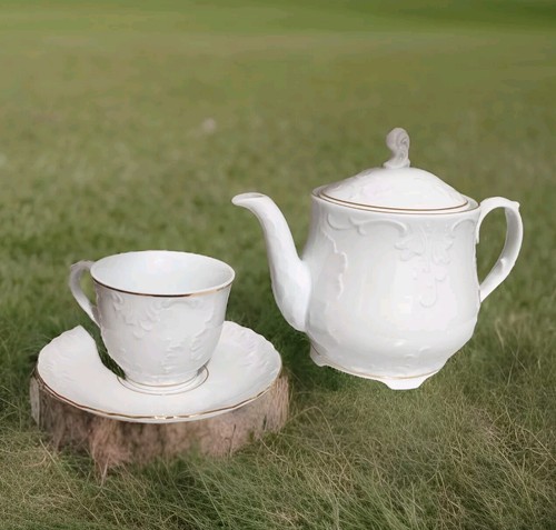 New tea set - new,