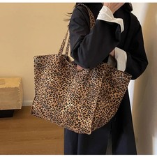 Maxi Borsa Leopardata Shopper Maxi Leopardata ,Maxi Bag Due Colori