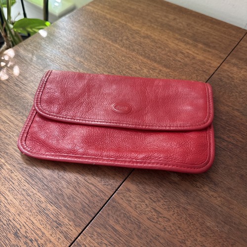 Tascabile vintage nappa rossa