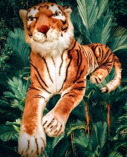 Plush tiger giant 16x25 - plush, 16x25"