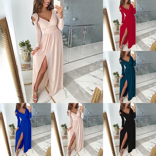 Sexy spacco maxi - abito, in