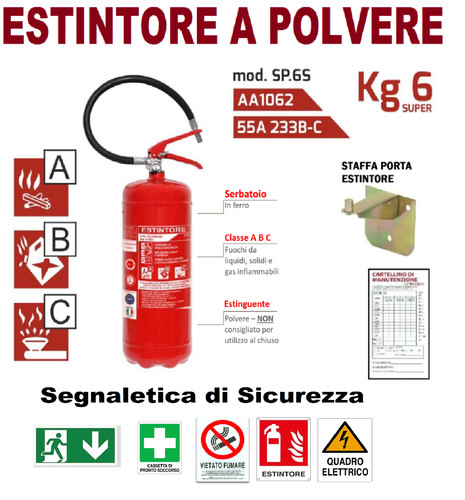 Estintore a polvere - estintore, 6