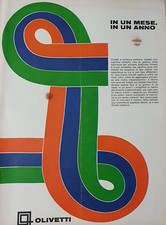 OLIVETTI IVREA MACCHINE SCRIVERE / ADVERT PUBBLICITA' D'EPOCA ADVERTIS ADV-MOTOR