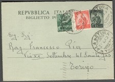 STORIA POSTALE - Italia 1949