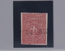 Parma 1855 25c. bruno rosso (N°8) ben marginato. A.Diena, G.Bolaffi (Cat.57/144)