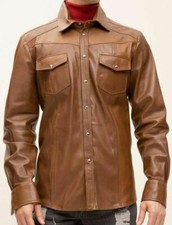 Camicia Uomo 100% Vera Pelle