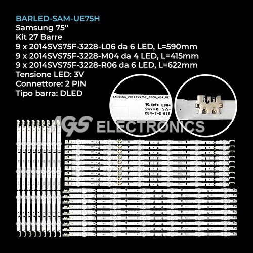 Kit barre strip - 27, tv