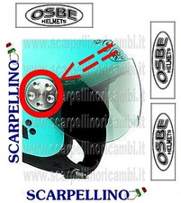 KIT 2 VITI ALLUMINIO PER CASCO OSBE O ALTRI -SCREW -VIS- TORNILLO- RICAMBI NUOVI