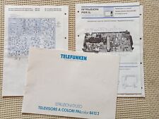 Manuale Istruzioni  TV Palcolor 8413J Telefunken e schemi elettrici - Vintage 