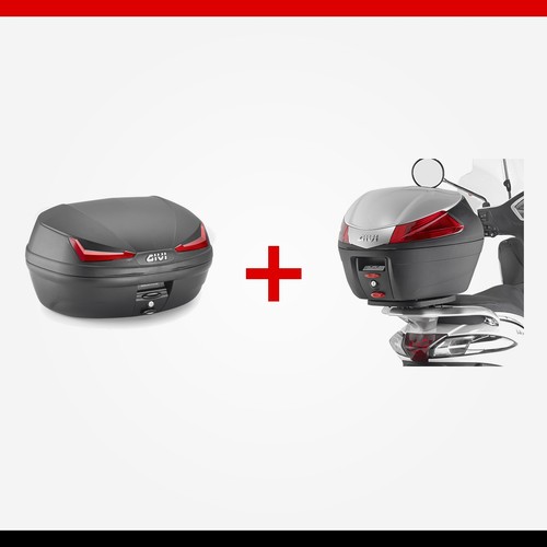 Kit givi e455n bauletto 45l - givi,